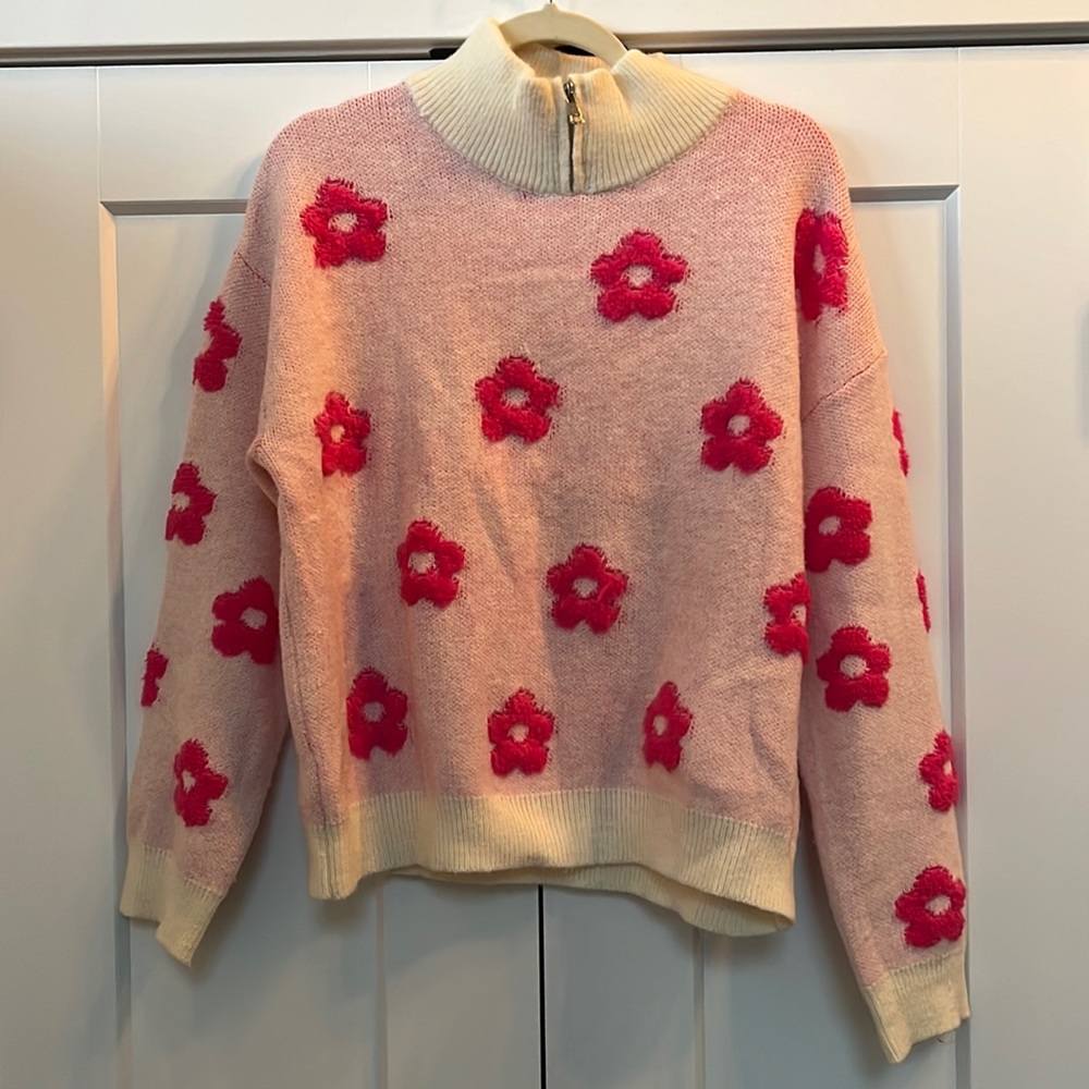 BiBi Pink Floral sweater